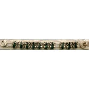 FROGS Slide Charm Bracelet New Vintage Silver Tone Green Frog, Toads